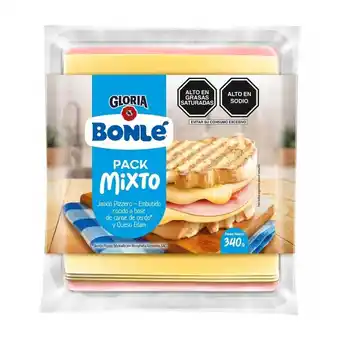 Tottus Pack jamón pizzero y queso edam bonle oferta