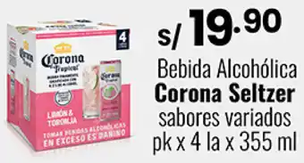 Bebida Alcohólica Corona Seltzer 4la x 355ml