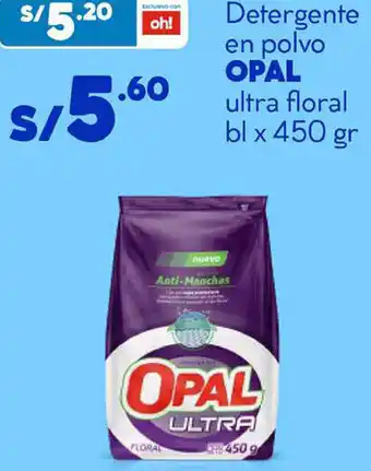 Plaza Vea Detergete en Polvo Opal Ultra Floral 540g oferta