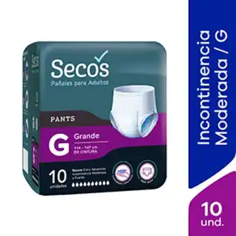 Mifarma Pañales para adultos secos pants talla g - bolsa 10 un oferta