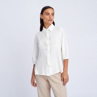 Fina Perú Blusa brunela hueso oferta