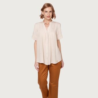 Fina Perú Blusa gladys beige oferta