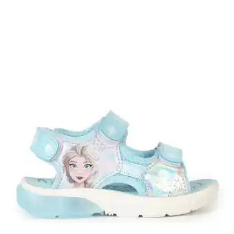 Bata Disney sandalias con luces para niña celeste oferta