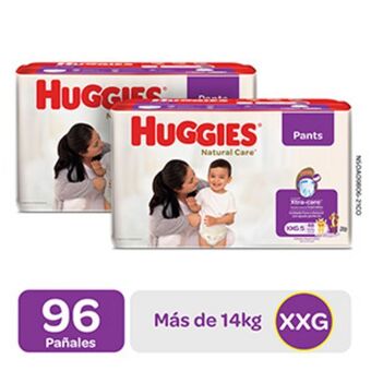 Mifarma Pack pañales huggies natural care pants talla xxg 2 unidades oferta