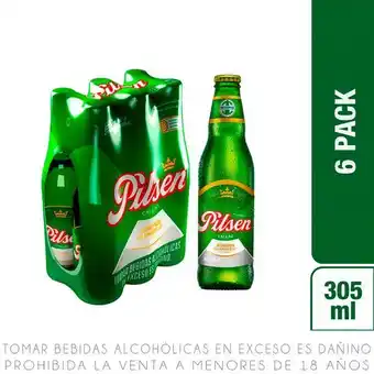 Metro Sixpack cerveza pilsen callao botella 305ml oferta