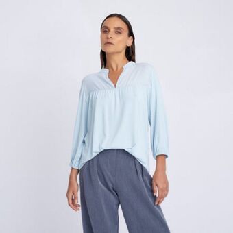 Fina Perú Polo bresia celeste oferta