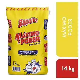 Tottus Detergente sapolio multiusos max poder bol x 14kg oferta