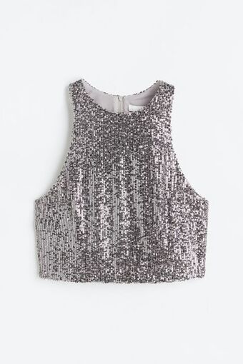 H&M Top de tirantes con lentejuelas oferta