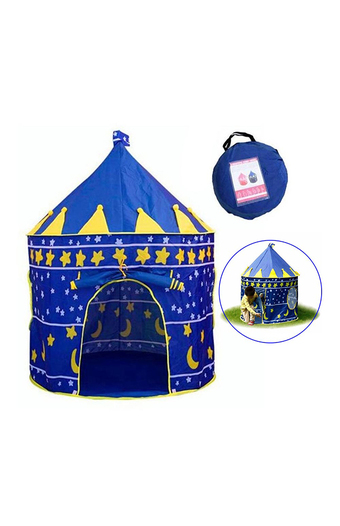 Tiendas EFE Carpa castillo para niños plegable azul oferta