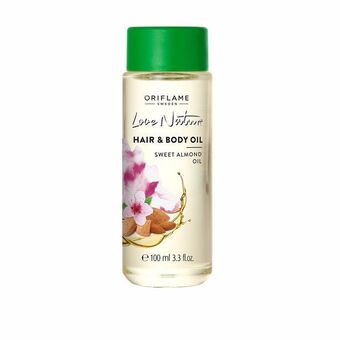 Love nature aceite de almendras dulces para cuerpo y cabello