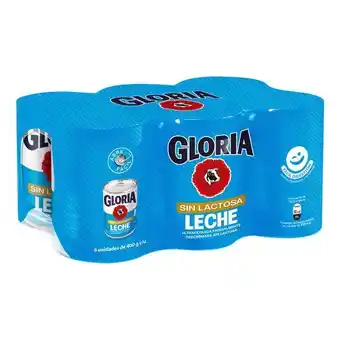 Metro Sixpack leche ultrafiltrada gloria sin lactosa lata 400g oferta