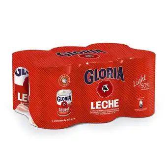 Metro Pack x6 gloria leche light 400g oferta