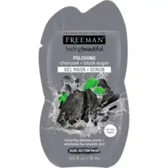 Freshmart Freeman mascarilla facial carbón y azúcar negra 15ml - unidad oferta