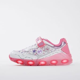 Bata Bubblegummers zapatillas con luces para niña blanco oferta