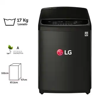 Lg lavadora 17 kg wt17bss6h turbowash 3d