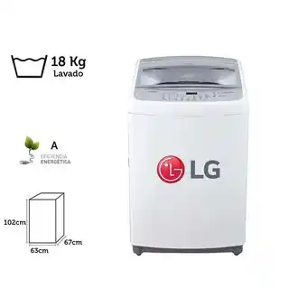Metro Lg lavadora 18 kg ts1804nw smart motion oferta