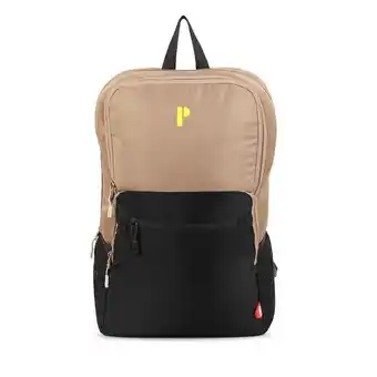 Porta Mochila fran beige/negro oferta