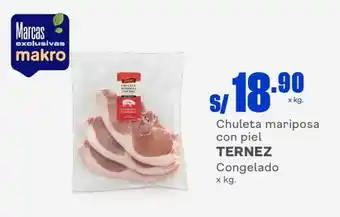 Makro Ternez Chuleta Mariposa con piel oferta