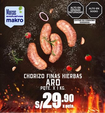 Makro Aro Chorizo Finas Hierbas 1kg oferta