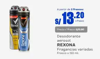 Makro Rexona Desodorante Aerosol 150ml oferta
