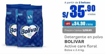 Makro Bolivar Detergente en polvo 2.4kg oferta