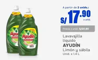 Makro Ayudín Lavavajilla Liquido 1.4L oferta