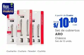 Makro Aro Set de cubiertos oferta