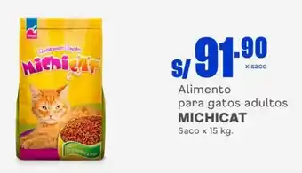 Makro Michicat Alimento para gatos adultos 15kg oferta