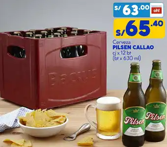 Plaza Vea Pilsen Callao 12bt x 630ml oferta