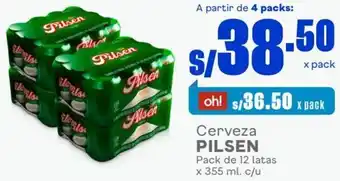 Makro Pilsen Cerveza Pack de 12 Latas x 355ml oferta