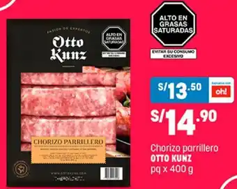 Plaza Vea Otto Kunz Chorizo Parrillero 400g oferta