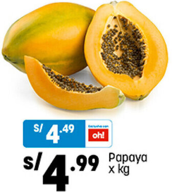 Plaza Vea Papaya oferta