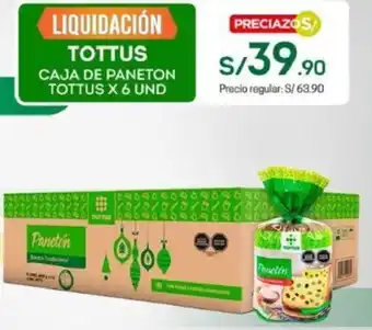 Tottus Tottus Caja de Paneton Tottus 6unid oferta