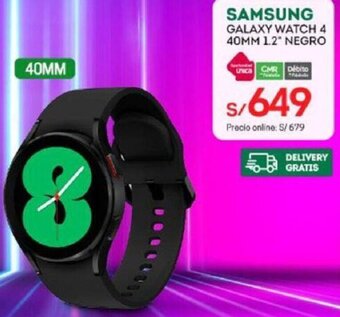 Tottus Samsung Galaxy Watch 4 40mm 1,2" Negro oferta