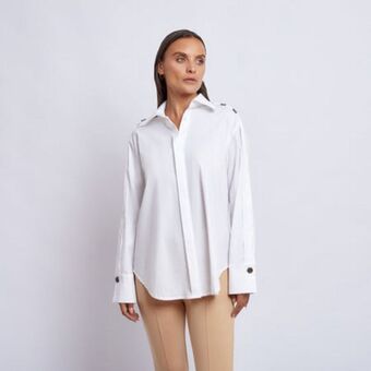 Fina Perú Blusa clementina blanco oferta