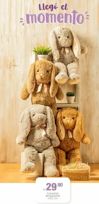 Metro Conejitos de Peluche 80cm oferta