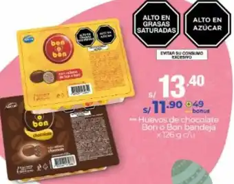 Metro Huevos de Chocolate Bon o Bon Bandeja 126g oferta
