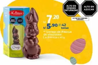 Metro Conejo de Pascua de Chocolte La Iberica 40g oferta