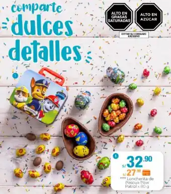 Metro Loncherita de Pascua Paw Patrol 80g oferta