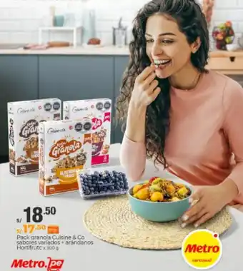 Metro Pack Granola Cuisine & Co Sabores Variados 300g oferta
