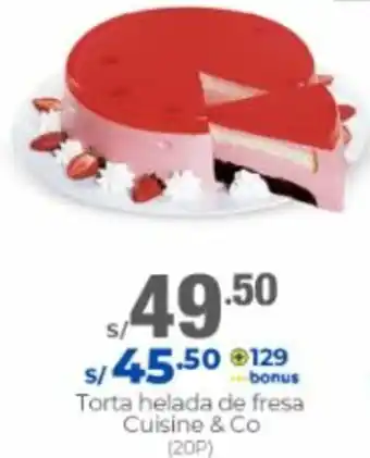 Metro Torta Helada de Fresa Cuisine & Co oferta