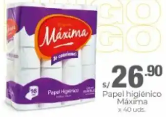 Metro Papel Higiénico Máxima 40 uds oferta