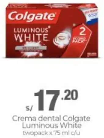 Metro Crema Dental Colgate Luminous WHite 75ml oferta