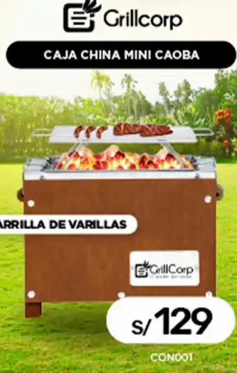 La Curacao Grillcorp Caja China Mini Caoba oferta