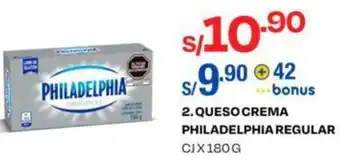 Wong Queso Crema Philadelphia Regular 180g oferta