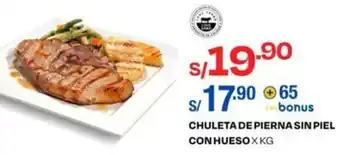 Wong Chuleta de Pierna Sin Piel Con Hueso oferta