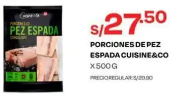 Wong Porciones de pez Espada Cuisine & Co 500g oferta