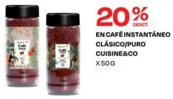 Wong En Café Instantáneo Clásico/Puro Cuisine& Co 50g oferta