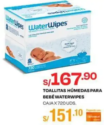 Wong Toallitas Húmedas para Bebé Waterwipes 720 Und oferta