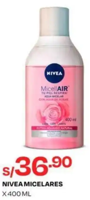 Wong Nivea Micelares 400ml oferta
